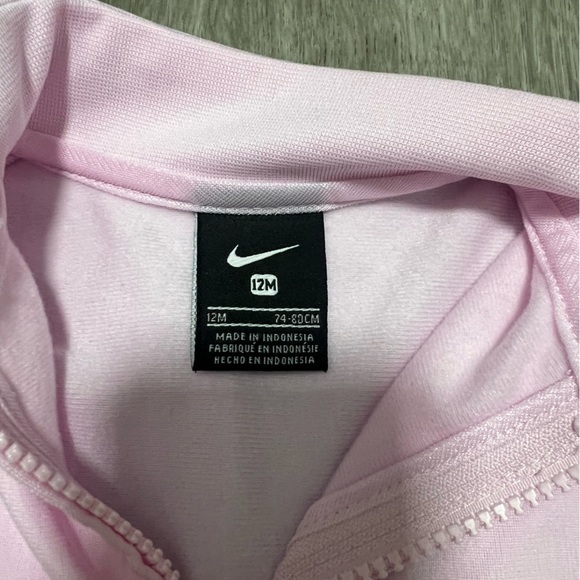 Nike Light Pink Baby Track Jacket, EUC,‎ 12 months - Picture 3 of 3